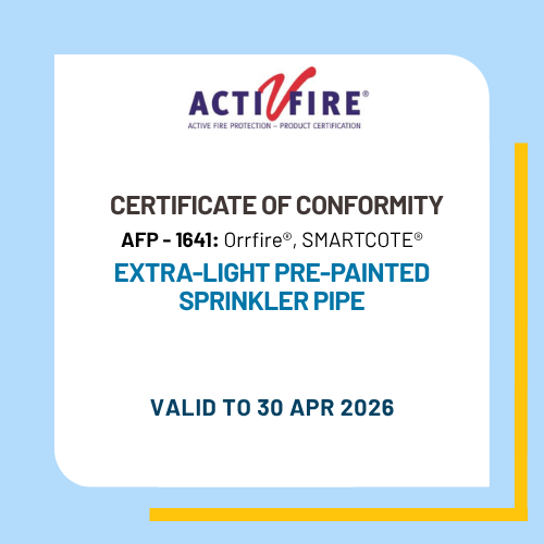 AFP - extra-light pre-painted sprinkler pipe
