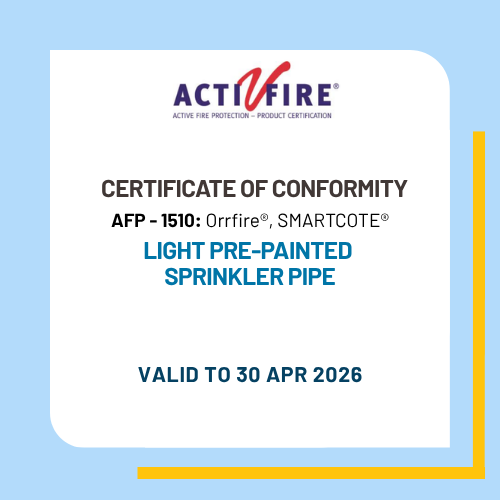 AFP - light pre-painted sprinkler pipe